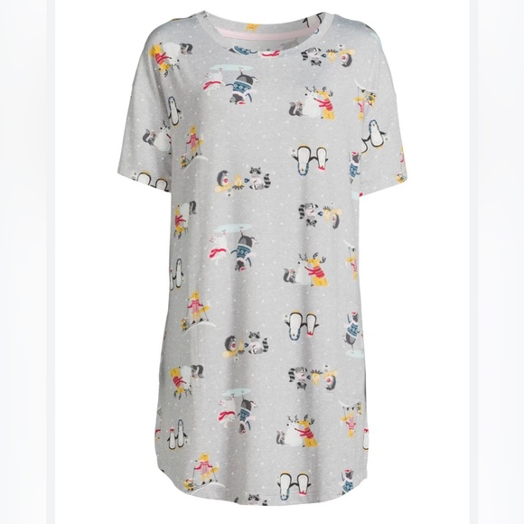 Secret Treasures Women's Penguin Holiday Sleep Shirt Size S-M - Picture 3 of 12